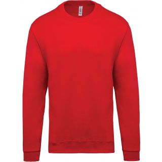 Sweat-shirt unisexe col rond K474 - Red