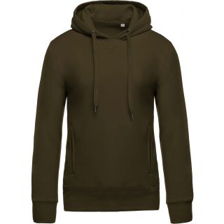 Sweat-shirt homme bio à capuche K482 - Mossy Green