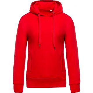 Sweat-shirt homme bio à capuche K482 - Red