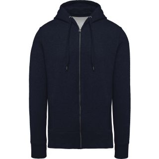 Sweat-shirt homme bio zippé capuche K484 - French Navy Heather