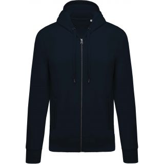 Sweat-shirt homme bio zippé capuche K484 - Navy