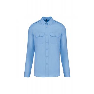 Chemise pilote homme manches longues K505 - Sky Blue