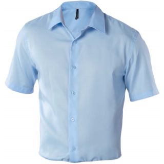 Chemise manches courtes ajustée sans repassage K523 - Bright Sky