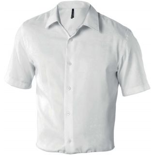 Chemise manches courtes ajustée sans repassage K523 - White