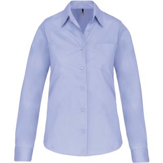 Chemise manches longues femme popeline K542 - Bright Sky