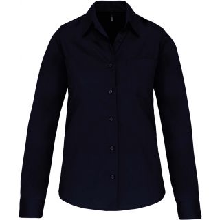 Chemise manches longues femme popeline K542 - Navy