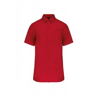 Chemise homme manches courtes Popeline K543 - Classic Red