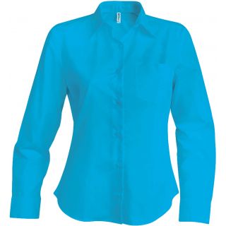 Chemise manches longues femme Jessica K549 - Bright Turquoise