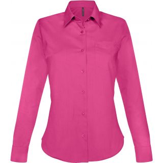 Chemise manches longues femme Jessica K549 - Fuchsia