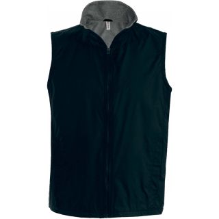 Bodywarmer doublé polaire Record K679 - Black / Grey