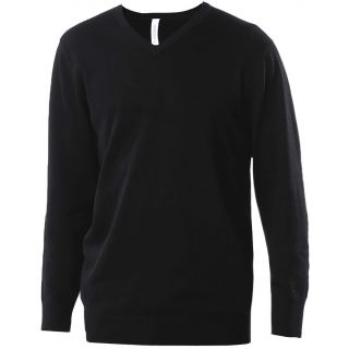 Pull homme col V K965 - Dark Grey
