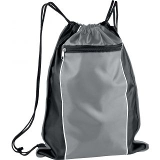 Sac à dos avec cordelettes et poche KI0128 - Light Grey / Black
