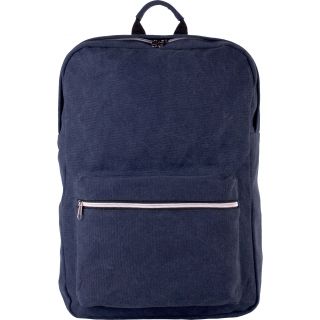 Sac à dos en coton canvas KI0161 - Washed Navy