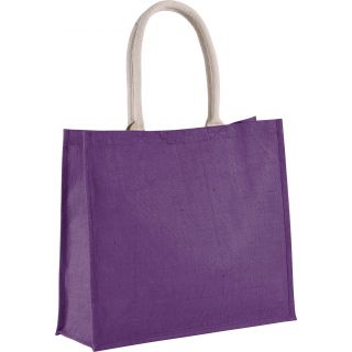 Sac de plage en jute KI0219 - Plum Violet-One Size