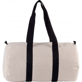 Sac fourre tout en toile de coton KI0632 - Natural / Black