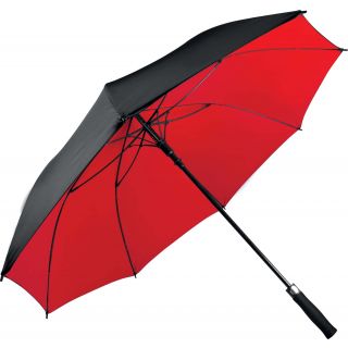 Parapluie bicolore double toile KI2009 - Black / Red