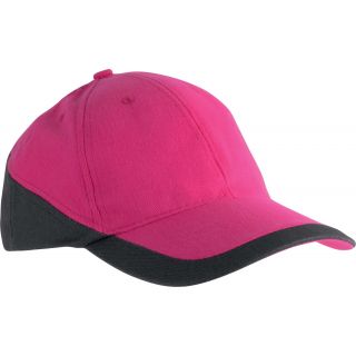 Casquette 6 panneaux Racing KP045 - Fuchsia / Dark Grey