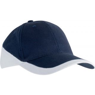 Casquette 6 panneaux Racing KP045 - Navy / White