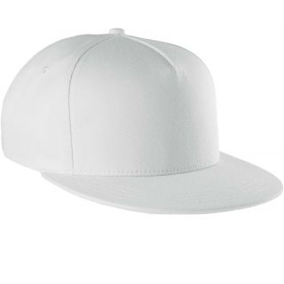 Casquette Snapback 5 panneaux KP129 - White-One Size
