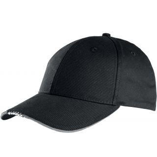 Casquette 6 panneaux avec led KP131