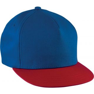 Casquette enfant snapback KP147 - Royal Blue / Red