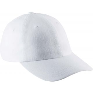 Casquette 6 panneaux profil bas KP154 - White