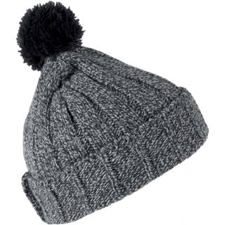 Bonnet Pompon KP519 - Grey Melange / Dark Grey