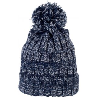 Bonnet à pompon KP534 - Navy Twist