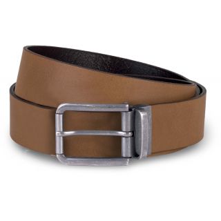 Ceinture cuir à bord franc KP812 - Cognac