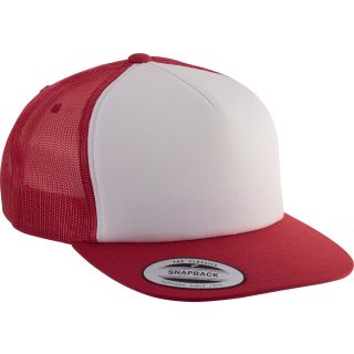 Casquette 5 panneaux Trucker classique KP911 - Red / White / Red