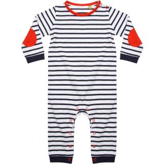 Body à rayures manches longues LW057 - Navy / White