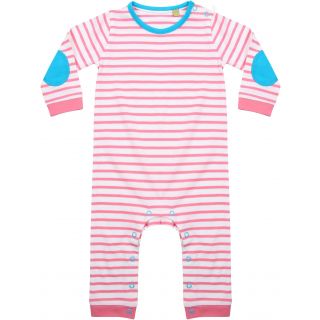Body à rayures manches longues LW057 - Pink / White