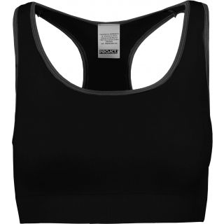 Brassière sport sans couture PA001 - Black / Storm Grey