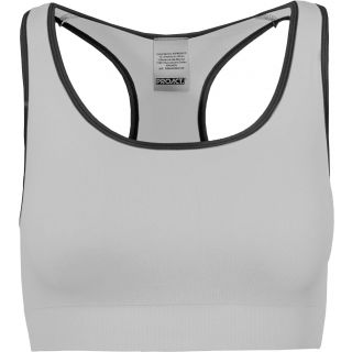 Brassière sport sans couture PA001 - White / Storm Grey