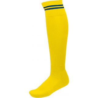 Chaussettes de sport rayées PA015 - Sporty Yellow / Dark royal Blue