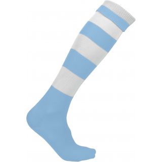 Chaussettes de sport cerclées PA021 - Sporty Sky Blue / White