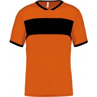 Maillot enfant polyester manches courtes PA4001 - Orange / Black