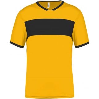 Maillot enfant polyester manches courtes PA4001 - Sporty Yellow / Black