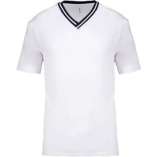 T-shirt polyester University PA4005 - White / Navy