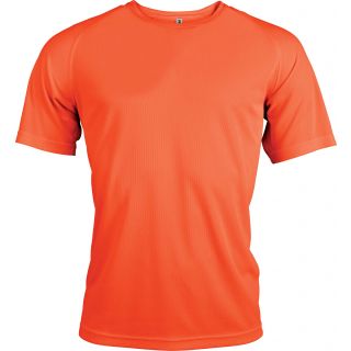 T-shirt homme manches courtes sport PA438 - Fluorescent Orange