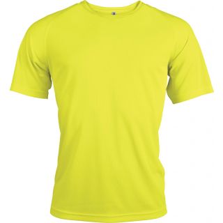 T-shirt homme manches courtes sport PA438 - Fluorescent Yellow