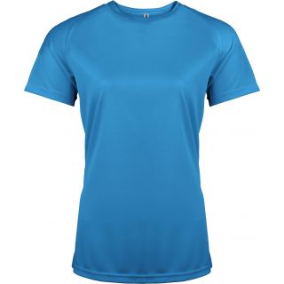 T-shirt femme manches courtes sport PA439 - Aqua Blue