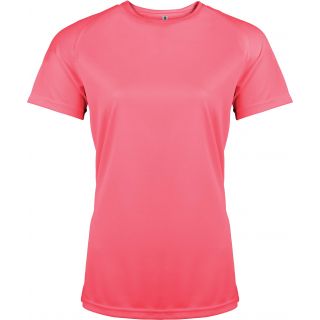 T-shirt femme manches courtes sport PA439 - Fluorescent Pink