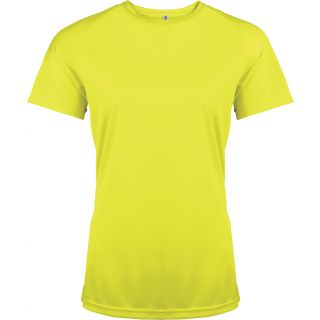 T-shirt femme manches courtes sport PA439 - Fluorescent Yellow