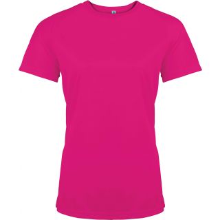 T-shirt femme manches courtes sport PA439 - Fuchsia