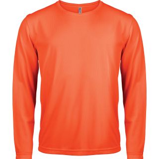 T-shirt homme manches longues sport PA443 - Fluorescent Orange