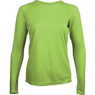 T-shirt femme manches longues sport PA444 - Lime