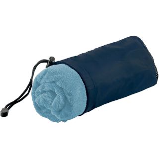 Serviette sport microfibre PA576 - Soft Blue / Navy-100 x 50 cm