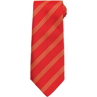 Cravate Four Stripe PB62 - Red / Gold