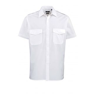 Chemise manches courtes homme Pilote PR212 - White